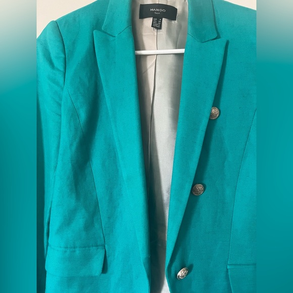 Mango Teal Blazer - Picture 2 of 2